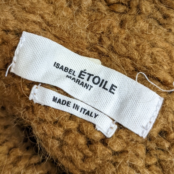 Isabel Marant Etoile Sayers Oversized Camel Sweater Alpaca Wool Blend Sz 10 XL - Picture 6 of 10